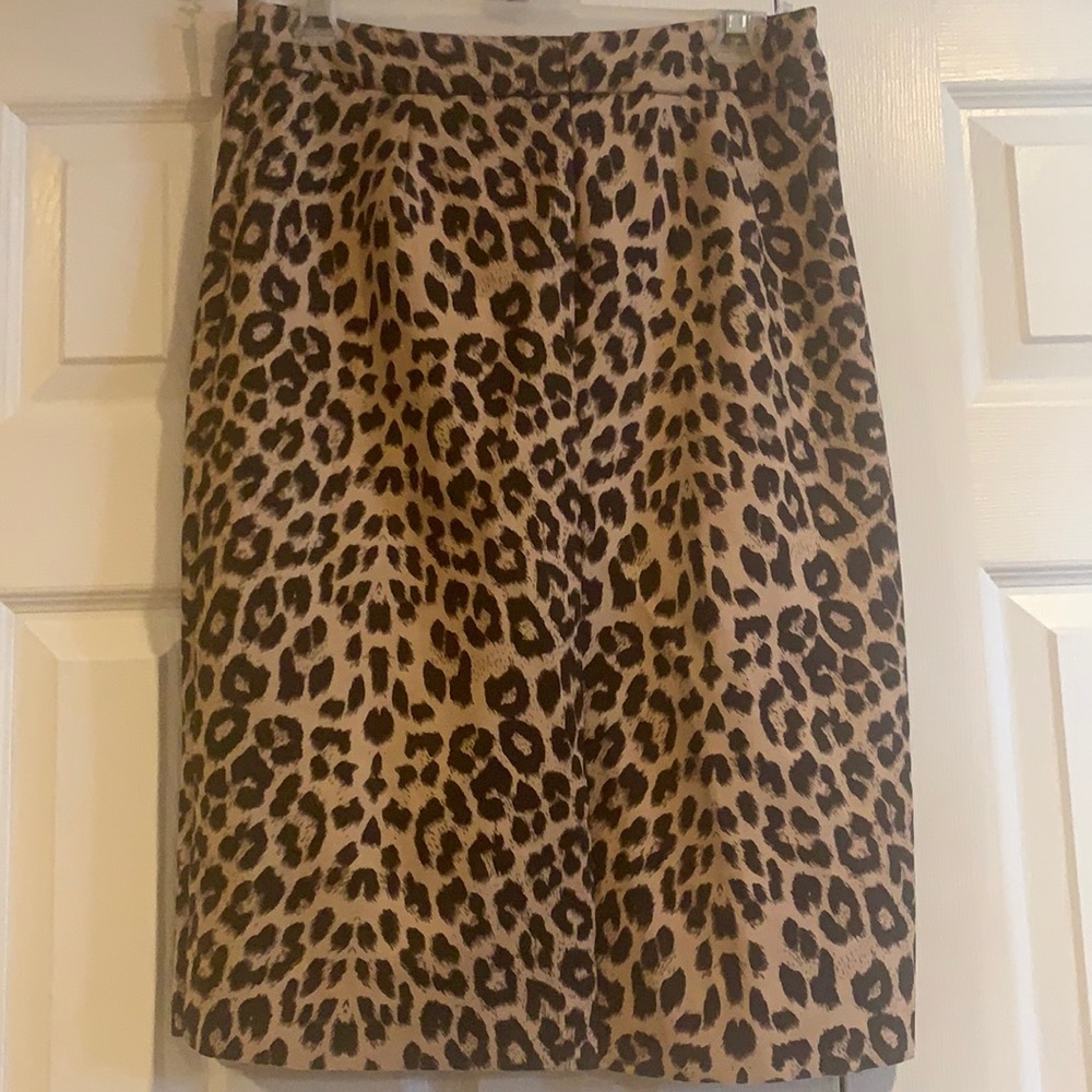 Leopard Pencil Skirt